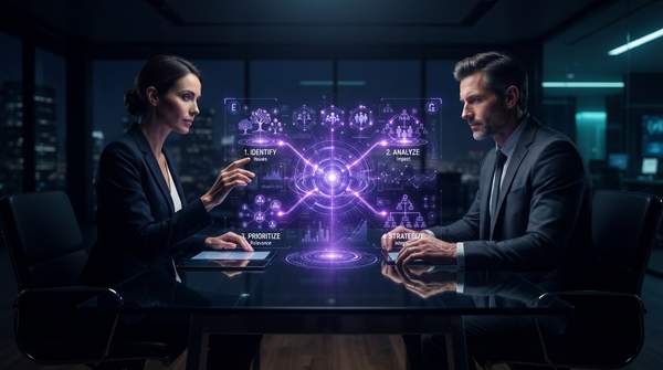 Editorial illustration for How C-Suite Executives Can Use AI to Identify and Prioritize Material ESG Issues